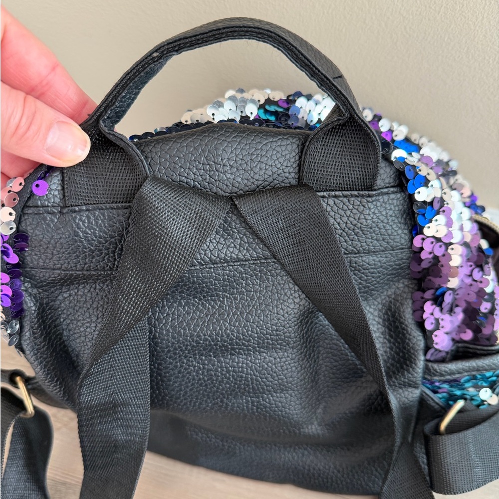 Sequin Mini Backpack with Bow - Multicolor - image 8